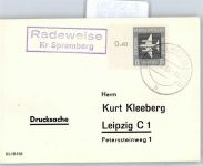 O7590 Spremberg , NL Radeweise auf Briefdrucksache Landpost KEINE AK