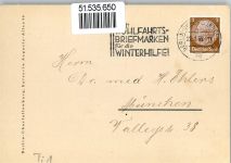 W1000 Charlottenburg Portrait WHW Sonderstempel