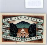 Bad Salzbrunn Szczawno-Zdroj Notgeldschein Notgeld 50 Pfennig Ober Salzbrunn