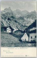 87561 W8980 Einödsbach - Blick mit Mädelegabel