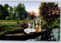Kahnfahrt Tracht Trachten Spreewald