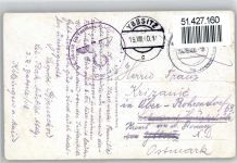 97318 W8710 Kitzingen 1940 - Feldpost WK II Flak-Ausb.Abt. Kirche