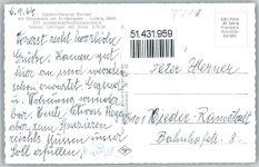 78199 W7715 Unterbränd 1964 - Kirche Talsperre Kirnbergsee