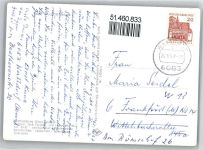 64546 W6082 Walldorf , Hess - Kriegerdenkmal Postamt Bahnhof Farmstrasse Fliegeraufnahme