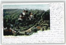 09648 O9251 Kriebstein 1901 Lithographie Schloss Kriebstein