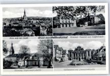 38300 W3340 Wolfenbüttel , Niedersachs - Lessing Theater Cafe Holzmarkt Garnisionskirche