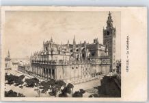 Sevilla Lithographie Kirche