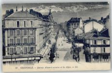 38000 Grenoble - Avenue Alsace Lorraine et les Alpes