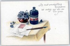 Deutsche Reichs-Tinte schwarz weiss rot Werbung Büromaterial