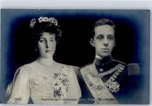 Prinzessin Ena von Battenberg König Alfons XIII. Adel Spanien Foto AK