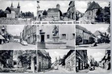 38364 W3338 Schöningen - St Lorenzkirche Markt Wasserträgerin