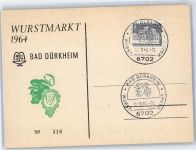 67098 W6702 Bad Dürkheim 1964 - Wurstmarkt