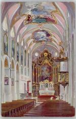 85298 W8069 Scheyern Künstlerkarte Klosterkirche Innen