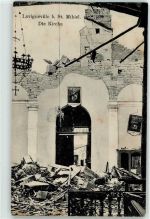 55300 Lavignéville - beschossene Kirche