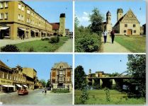 15517 O1240 Fürstenwalde , Spree - Mühlenstrasse Altes Rathaus Dom Ernst Thälmann Strasse Spreebrücke Geschäft