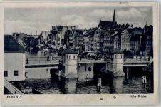 Elbing Elblag 1941 - WK II Feldpost Hohe Brücke