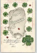 Duftkarte Glückskleeblatt Prägedruck
