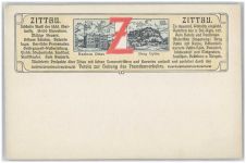 02763 O8800 Zittau Künstlerkarte Rathaus Berg Oybin