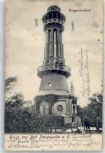 16259 O1310 Bad Freienwalde 1905 Lithographie Kriegerdenkmal