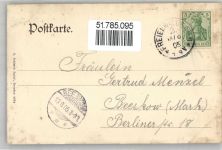 16259 O1310 Bad Freienwalde 1905 Lithographie Kriegerdenkmal