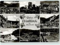 79183 W7808 Waldkirch , Breisgau - Kastelburg Schwimmbad Marktplatz See