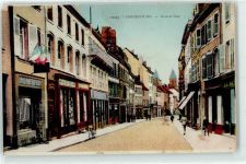 57400 Sarrebourg Saarburg Lithographie Grand Rue Geschäft