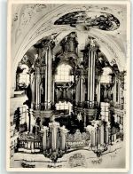 88250 W7987 Weingarten , Württ - Benediktinerabtei Gabler Orgel
