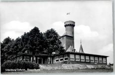 24321 W2322 Lütjenburg , Holst - Bismarckturm auf dem Vogelsberg mit Gasthaus