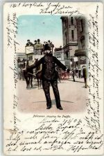Kutsche Pferd Polizei 1903