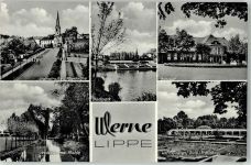 59368 W4712 Werne - Steinstrasse Kirche Schwimmbad Bahnhof Stadtpark