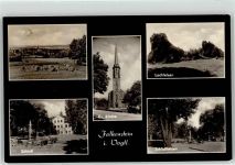 08223 O9704 Falkenstein , Vogtl - Schloss Ev. Kirche Lochfelsen Schlossfelsen