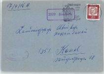 34326 W3509 Binsförth - Landpoststempel