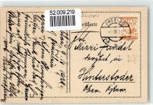 Künstlerkarte signiert