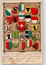 Ticino Graubündedn Fribourg Wappen 1906