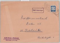 W7859 Welmlingen Posthilfsstellenstempel Vorderseite Landpost