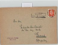 O6501 Dorna b Gera Posthilfsstellenstempel Vorderseite Landpost