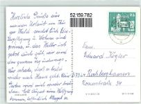 98527 O6000 Suhl - Ernst Thälmann Platz Markt Waffenschmied Denkmal Blick von der Hardt Steinweg