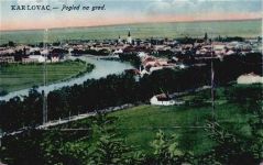 Karlovac - Karlstadt Leporello II (Ecken abgestossen,fleckig RS)