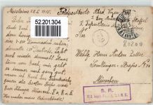 80760 Moislains 1915 - Feldpost WK I