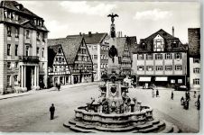 91126 W8540 Schwabach - Marktplatz Brunnen