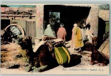 Scenes et Types Fondouk Kamele Motiv Algerien