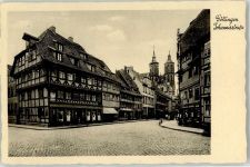 37073 W3400 Göttingen , Niedersachs - Johannisstraße Kirche Kolonialwarenhandlung