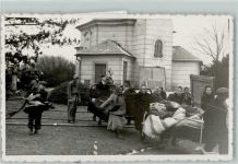 Feuerkatastrophe Haus Betten Menschen Geweih Feuer 1943