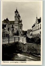 87724 W8942 Ottobeuren - Hindenburgplatz Klosterkirche Brücke