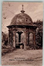 97209 W8707 Veitshöchheim Foto AK Hofgarten Tempel in den Laubengängen
