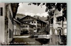 87484 W8964 Nesselwang - Dorfstrasse mit Reuter Wanne