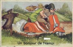Namur - Namur (Belgien) Leporello Motorroller I