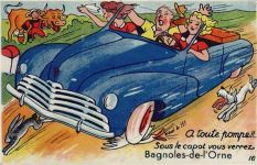 61140 Bagnoles-de-l'Orne - Bagnoles-de-l’Orne (Frankreich) Leporello, Auto I-II