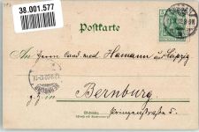 06842 O4500 Dessau , Anh 1902 Gebrauchsspuren Schloss