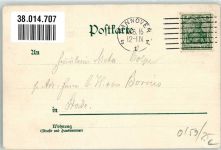 99510 O5321 Wartburg 1916 Gebrauchsspuren Burg Blumen Lithographie